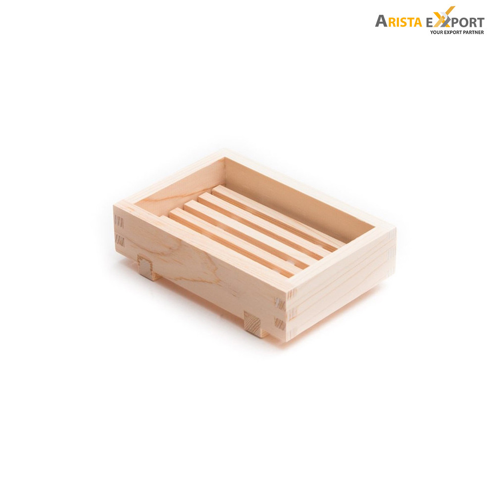Unique design of wooden soap tray import from BD 