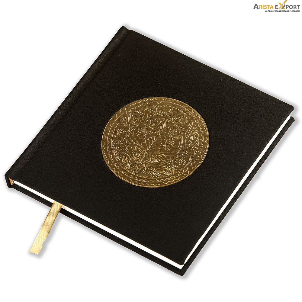 Unique design low price best products of golden & black metal notebook manufacturer BD