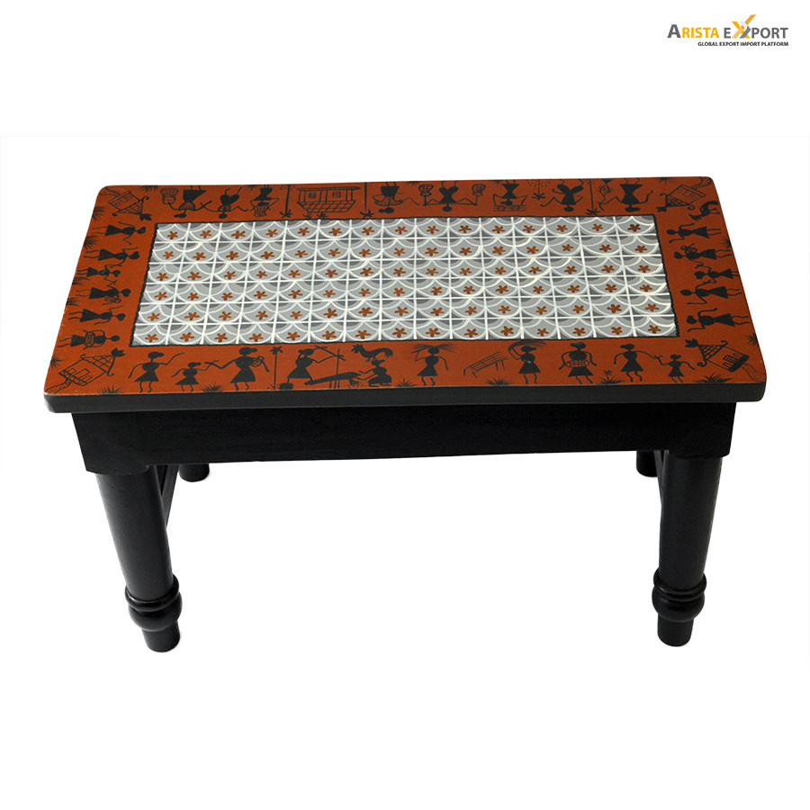 Export high quality cheap Hand Painted Stool supplier Bangladesh