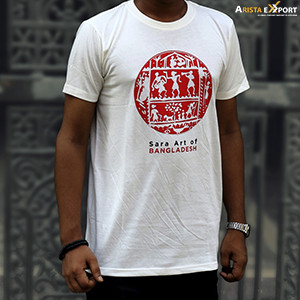 Men's T-shirt with nice hand loom design from BD