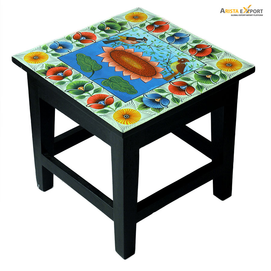 Hand Painted stool import from Bangladesh