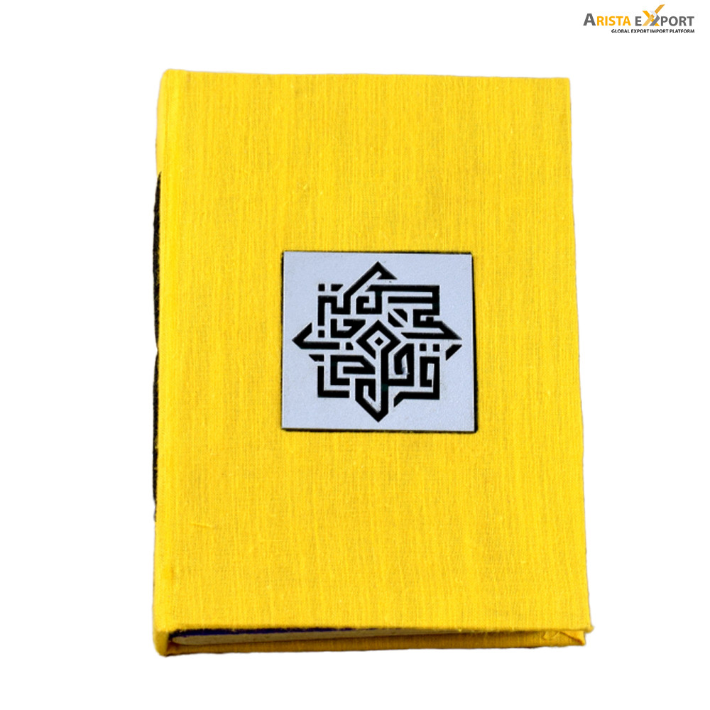 Unique collection of Yellow color wooden design notebook