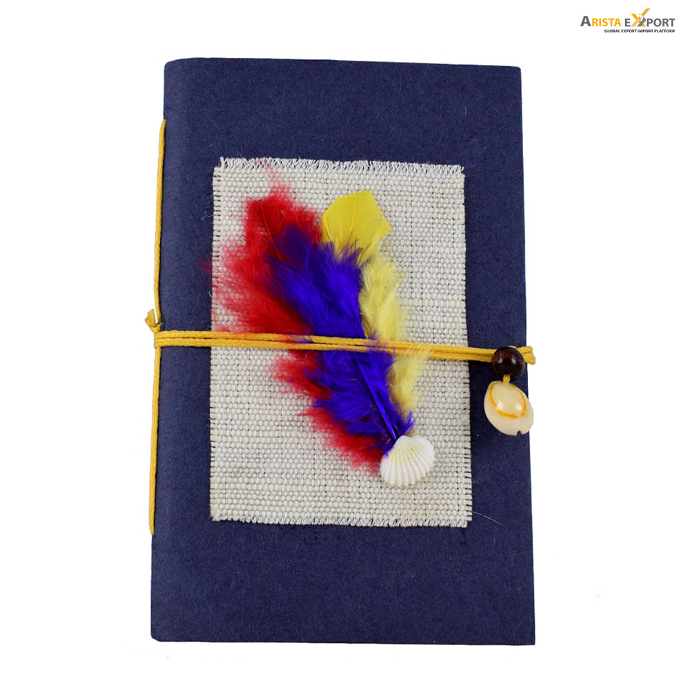 Wholesale Feather Pocket Notebook Handmade
