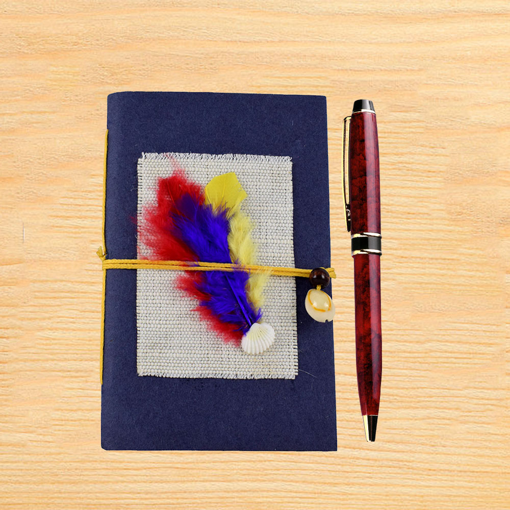 Wholesale Feather Pocket Notebook Handmade