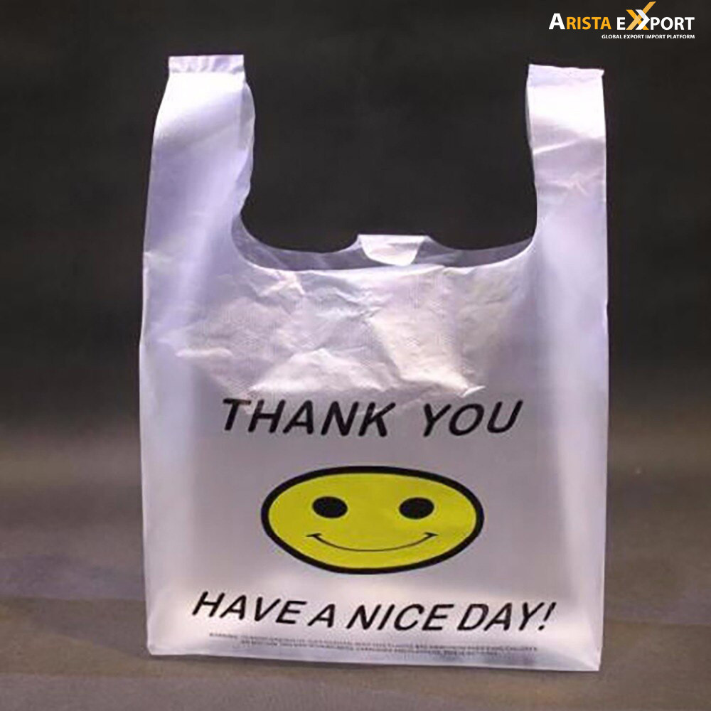 Biodegradable Smile Face Printed Poly Bags Supplier Bangladesh
