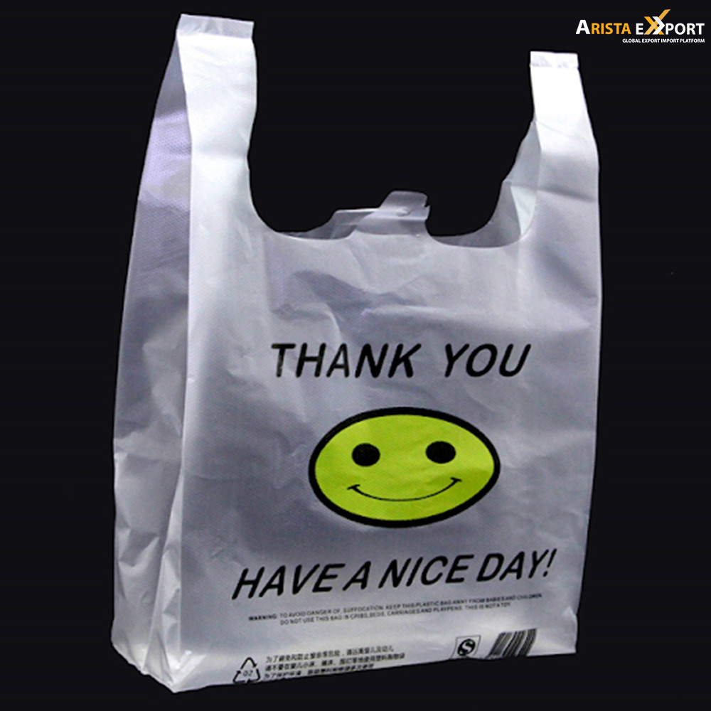 Biodegradable Smile Face Printed Poly Bags Supplier Bangladesh