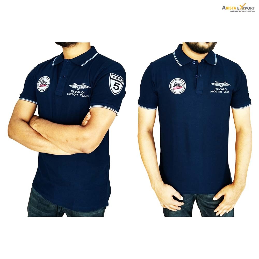 Exclusive Men’s Polo T Shirt Modern Fashionable Embroidery Work & Applick Design