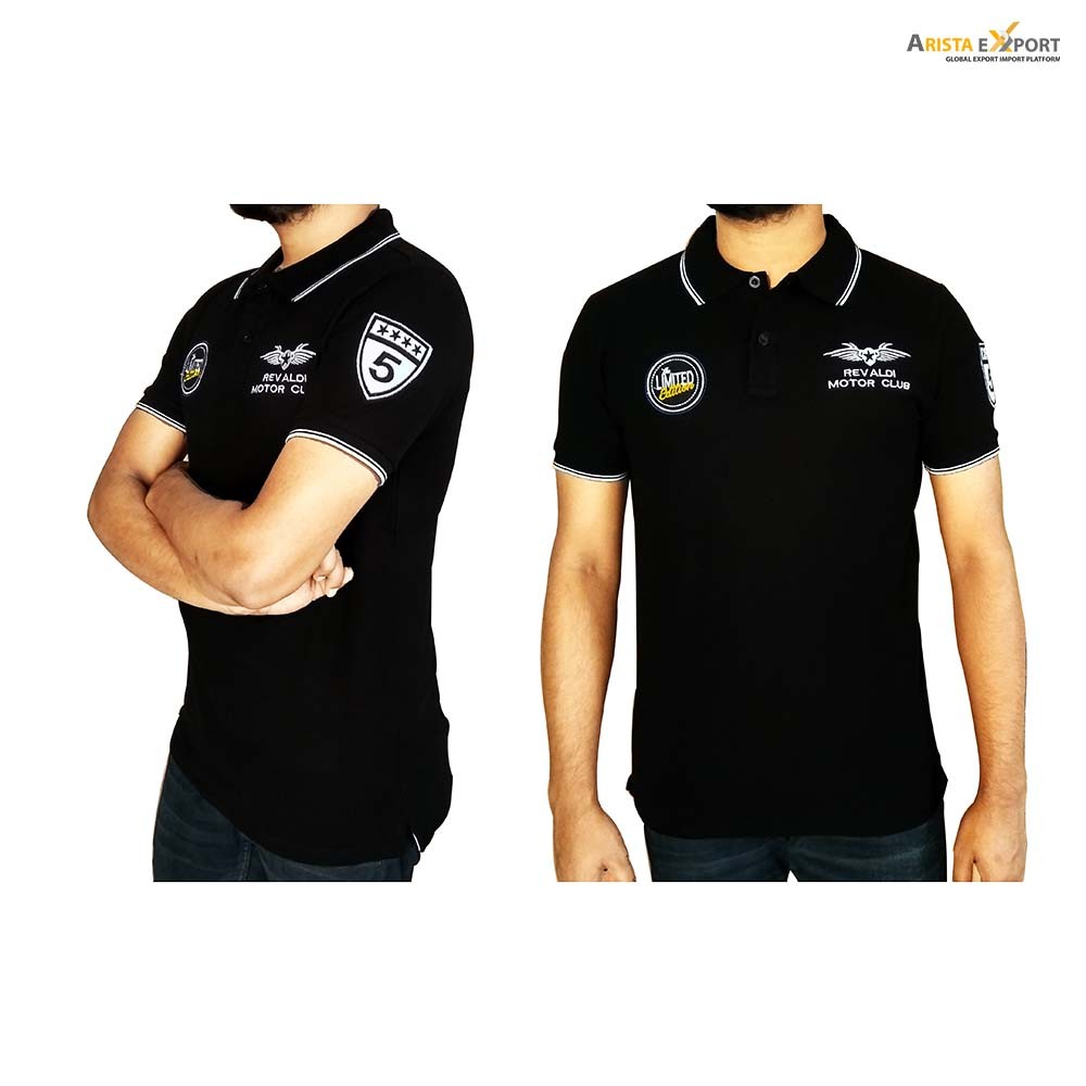 Exclusive Men’s Polo T Shirt Modern Fashionable Embroidery Work & Applick Design