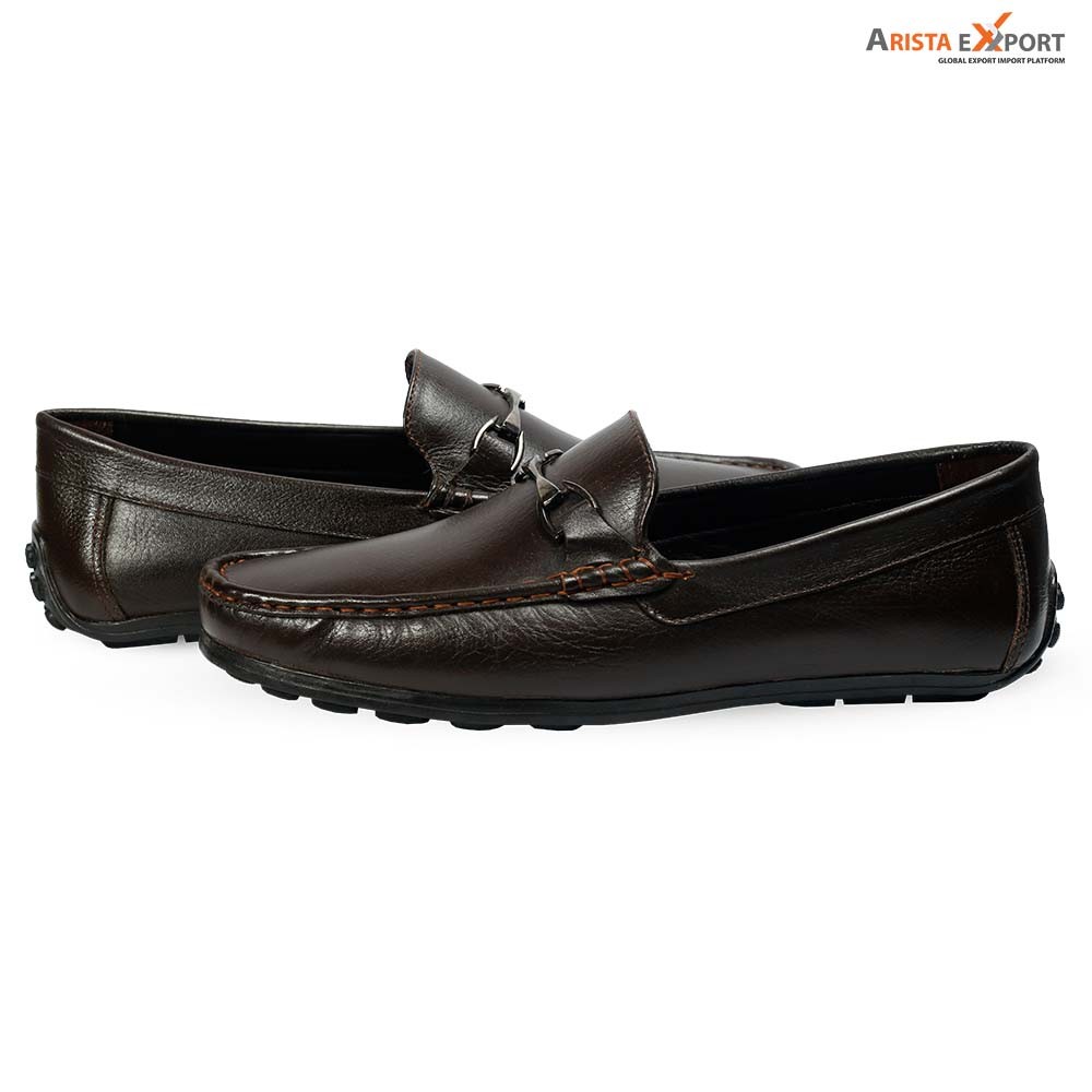 Leather Branded Loafer Men's Shoe