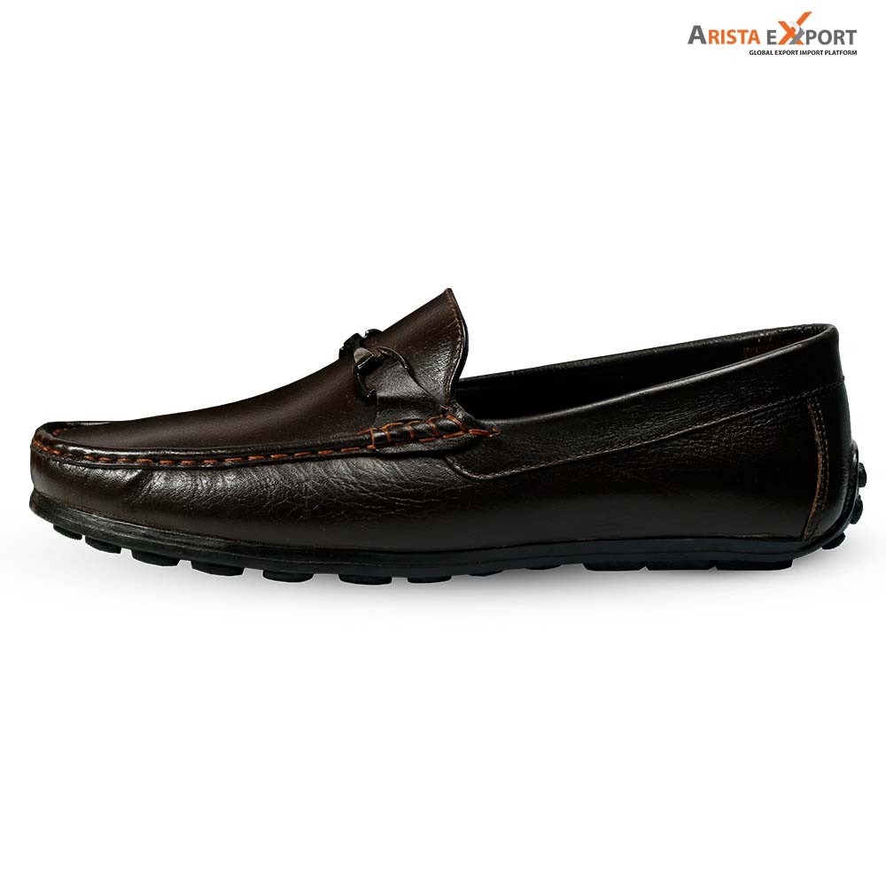 Leather Branded Loafer Men's Shoe