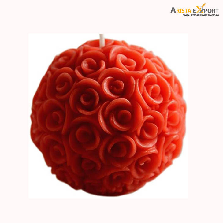 Wholesale Home Decoration Cheap Round Rose Shape Candle