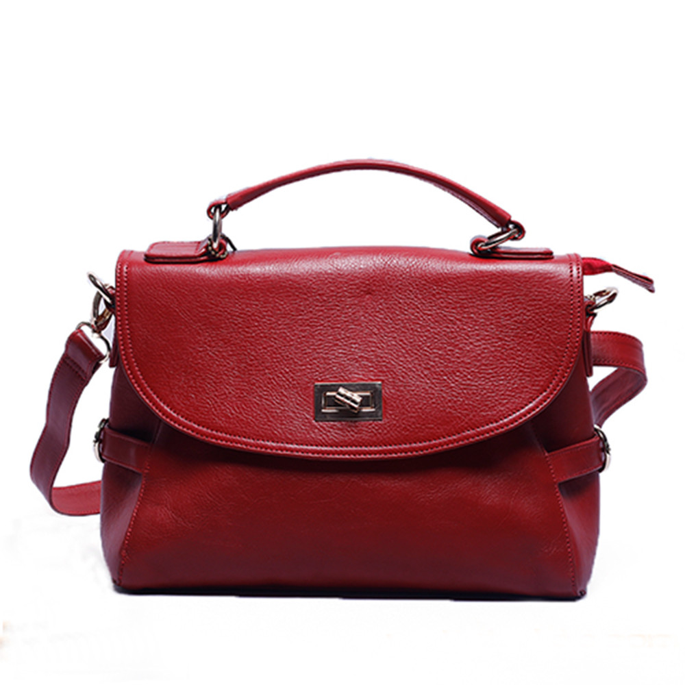 High quality leather red hand bags best selling leather items supplier Bangladesh