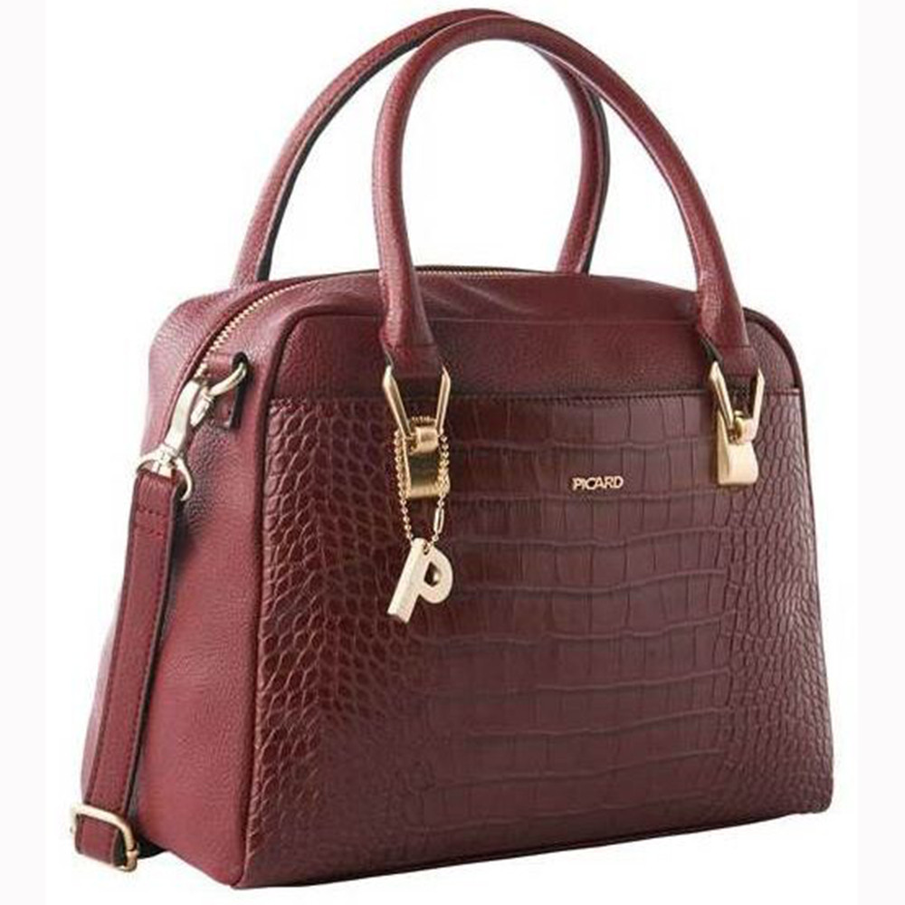 Newest design top selling genuine leather bag light maroon shade supplier BD