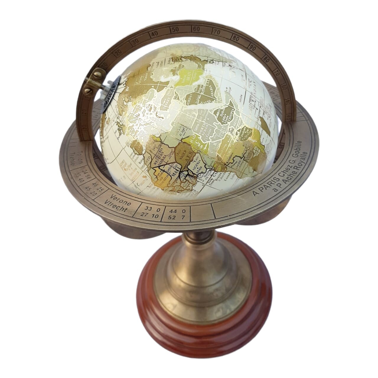 Antique Brass Sphere World Globe Nautical Decorative Manufacturer