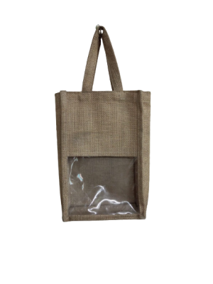 Eco Friendly Easy Carry Reusable Jute Tiffin Carry Bag Exporter